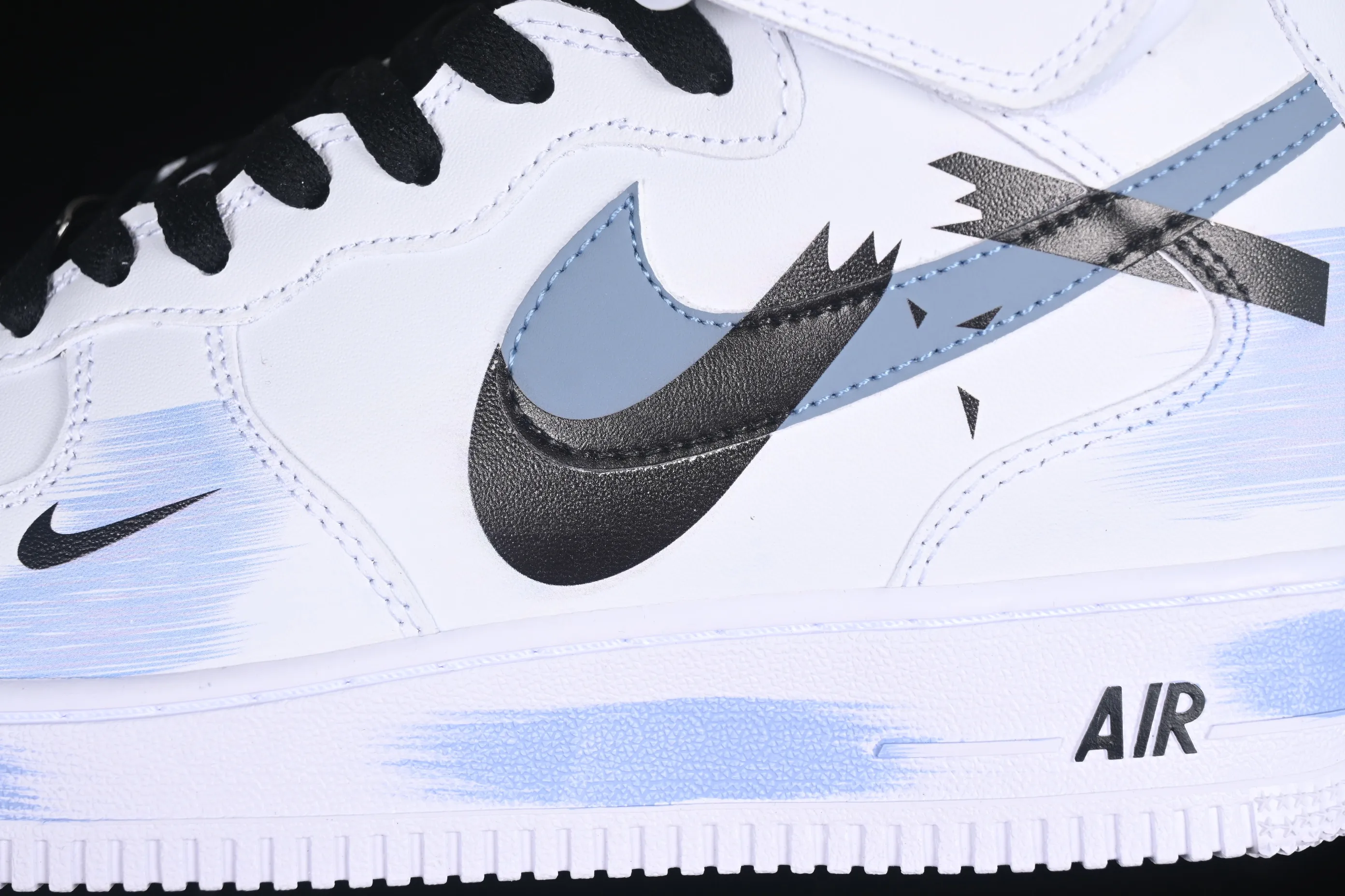 All Categories Nk Air Force 1 Air Force Series Nk Air Force 1 Mid Air Force Mid Nk Air Force 1'07 Mid Broken Hook Inkjet Painting Second Dimension Theme Air Force One Mid Casual Sneakers ZH0316-056
